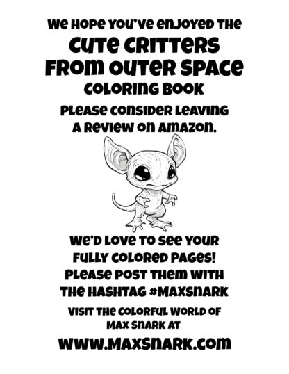 Cute Critters from Outer Space: Coloring Book for Kids and Adults - Image 4