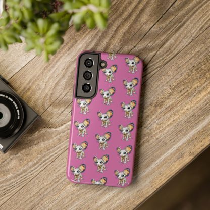 Galaxy Phone Case, Cute Critters from Outer Space Pink Tough Case by Max Snark, Space Creatures Cover, Alien Animals Protective Case - Image 5