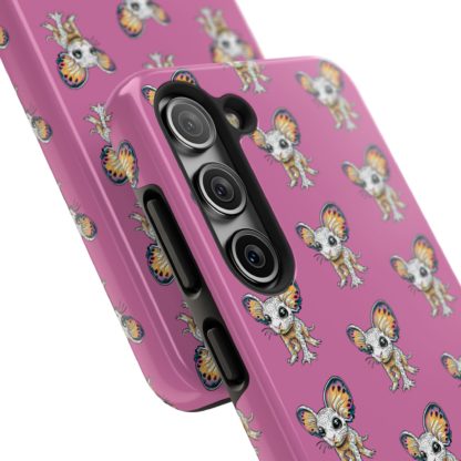 Galaxy Phone Case, Cute Critters from Outer Space Pink Tough Case by Max Snark, Space Creatures Cover, Alien Animals Protective Case - Image 4