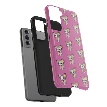 Galaxy Phone Case, Cute Critters from Outer Space Pink Tough Case by Max Snark, Space Creatures Cover, Alien Animals Protective Case - Image 10