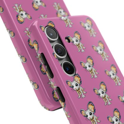 Galaxy Phone Case, Cute Critters from Outer Space Pink Tough Case by Max Snark, Space Creatures Cover, Alien Animals Protective Case - Image 2